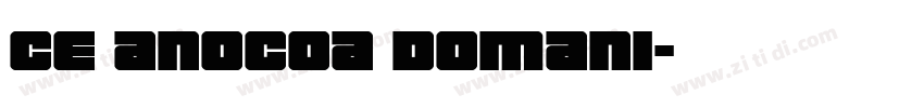 Ce anocoa domani字体转换